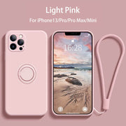 Liquid Silicone Magnetic Holder Phone Case for iPhone 13 series