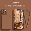 Protect Camera Liquid Silicone Phone Case For iPhone 16 Series
