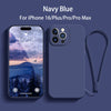 Straight Edge Liquid Silicone Phone Case For iPhone 16 series