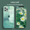 Colorful watercolor tempered glass phone case for iPhone 13 series