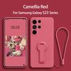 For S23 Series | Folding Bracket Silicone Phone Case