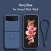 For Galaxy Z Flip4-Flip3 | Liquid Silicone Magnetic Holder Phone Case