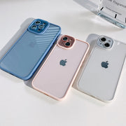 Shiny Tempered Glass Phone Case For iPhone Series
