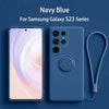 For S23 Series | Silicone Magnetic Holder Phone Case