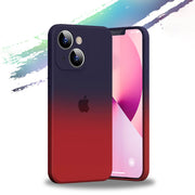 Transition Color Liquid Silicone Phone Case For iPhone 13 Series